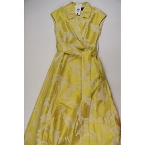 Ted Baker Jordana Dress Summer Estate Yellow Floral Jacquard 0 NWT MSRP $475